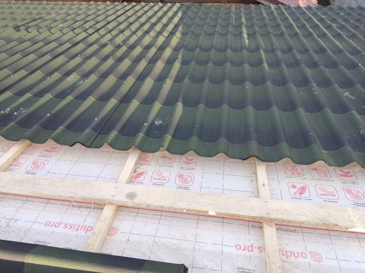 Оқшауланған жоталы шатырдағы жел қорғасы. !ҚАТЕ!