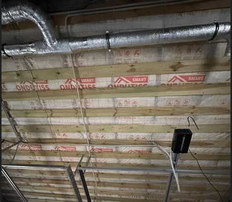 Параізаляцыя на міжпавярховым перакрыцці