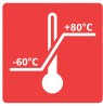 Температура -60°C до +80°C